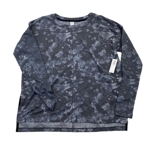 Old Navy Tops - NWT Old Navy Activewear tie dye cropped side slit athleisure top small